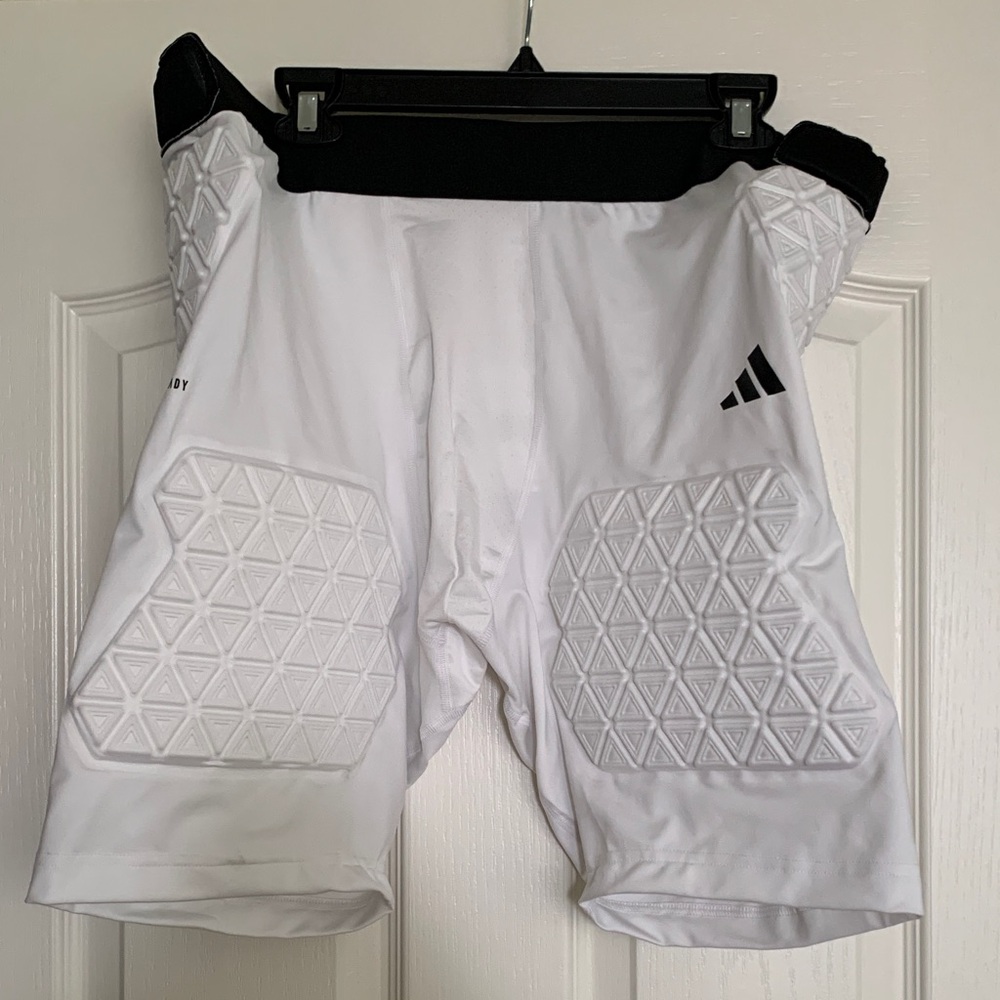 NWT Adidas Men's White Athletic Padded Shorts